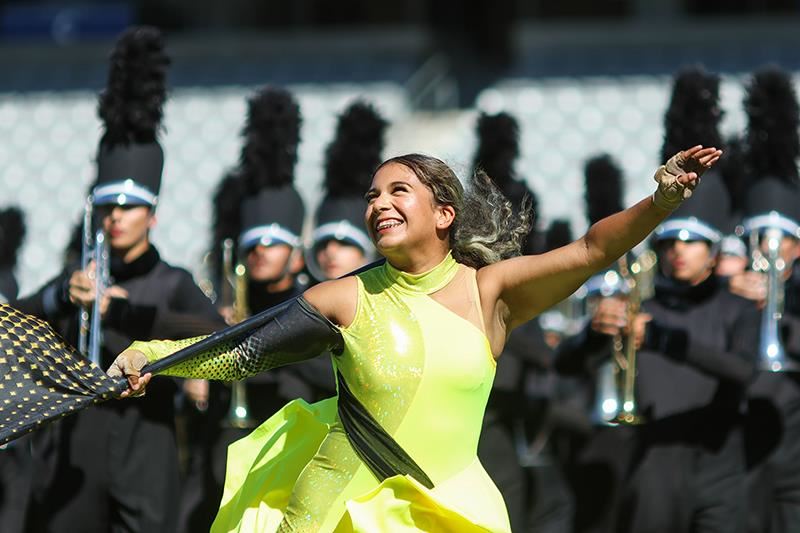 The Cypress Woods High School Marching Band earned all superior ratings at the Region 27 Marching Contest on Oct. 14.